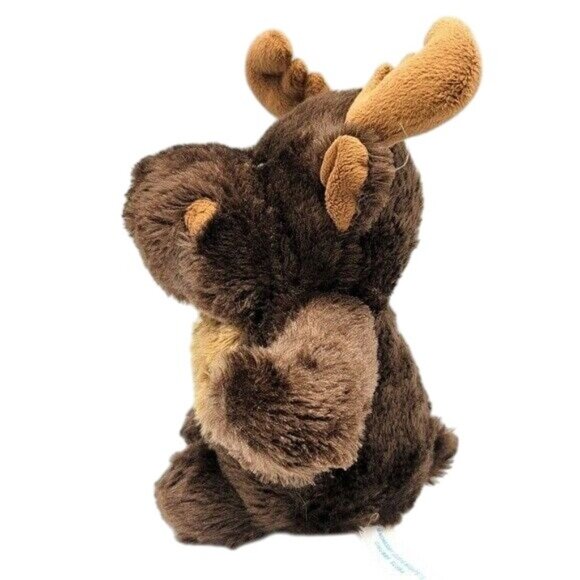 Wishpets Moose Plush Chubby Bubba Brown 9.5" Antler Stuffed Animal 2016 #83081 - Picture 3 of 10